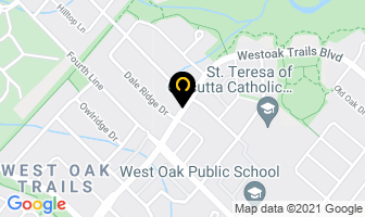 Access Cash in Oakville map