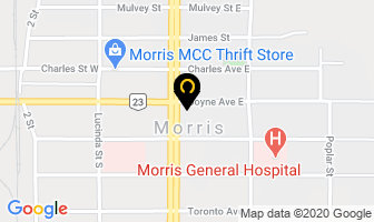 Access Credit Union in Morris map