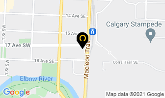 Ace Ceramic Dental in Calgary map
