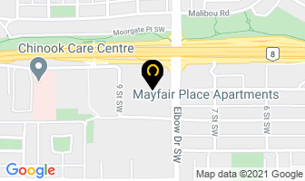 Achilles Foot Clinic in Calgary map
