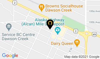 Action Property Management Group Ltd in Dawson Creek map