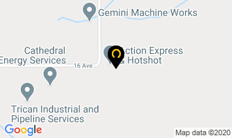 Action Trucking in Nisku map