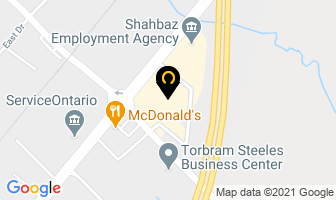 Active Employment Services in Brampton map