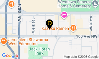 Adam Benke Realtor in Edmonton map