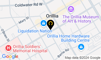 Adam Ross Osteopathy in Orillia map