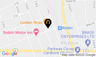 Adam's Autoglass in Roblin map