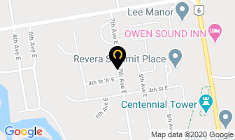Adam's First Edition Inc in Owen Sound map