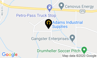 Adams Industrial Supplies Inc in Drumheller map