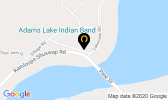 Adams Lake Band Administration in Chase map