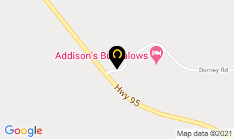 Addison's Bungalows in East Kootenay B map