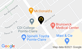 Adecco Point Claire in Pointe-Claire map