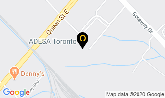 Adesa Toronto in Brampton map
