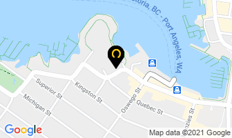 Admiral Inn in Victoria map