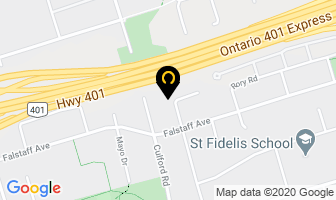 Adriana Verrelli in Orillia map