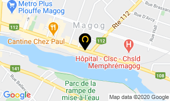 A&eacute;ronergie in Magog map