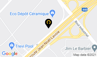 Aerosim Experience in Beauharnois map