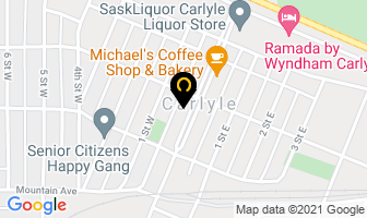 Affinity Credit Union in Carlyle map