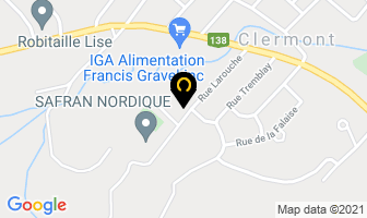 Agence De Voyage Charlevoix in Clermont map