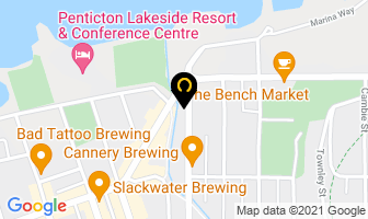 Agnes Stayanovich Interior Design in Penticton map