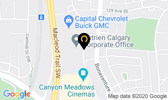 Agrium in Calgary map