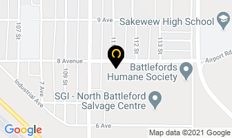 Air Cadets Hall in North Battleford map