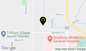Air Design Services in Strathroy map