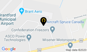 Aircraft Spruce Canada in Brantford map