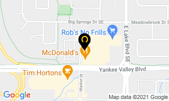 Airdrie Quiznos in Markham map