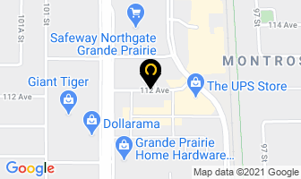 Aire Serv in Grande Prairie map