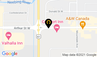 Airline Hotel & Conference Centre in Thunder Bay map