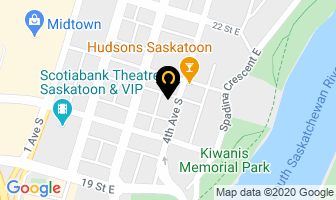 Airline Hotels in Saskatoon map