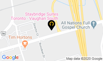 Airport Auto Rental in Vaughan map