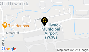 Airport Coffee Shop in Chilliwack map