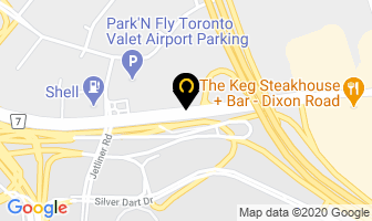 Airport Esso Service in Mississauga map