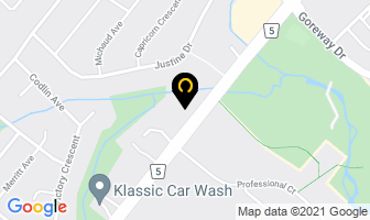 Airport Kia in Mississauga map