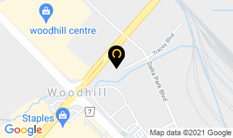 Airport Nissan in Brampton map