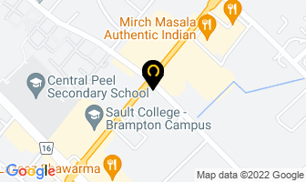 Airport Rehab Centre in Brampton map