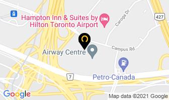 Airport Terminal Service in Mississauga map