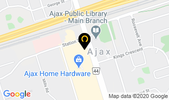 Ajax Optical in Barrie map
