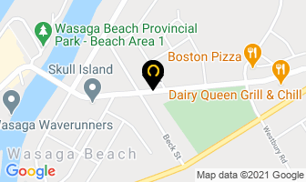 Albatross Motel in Wasaga Beach map
