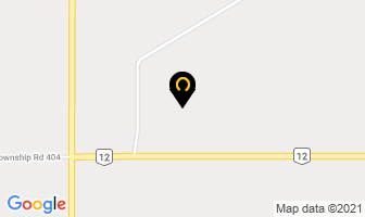 Alberta Backhoe Services in Rocky Mountain House map
