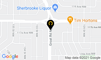 Alberta Broomball Association in Edmonton map