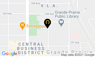 Alberta Law Libraries in Grande Prairie map
