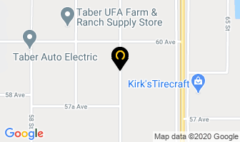 Alberta Sugar Beet Growers Marketing Board in Taber map