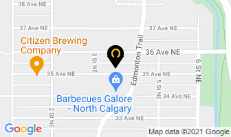 Alberta T-Shirt Supply in Calgary map