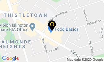 Albion Dental Office in Orillia map