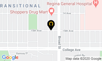 Albony Place Condo in Regina map