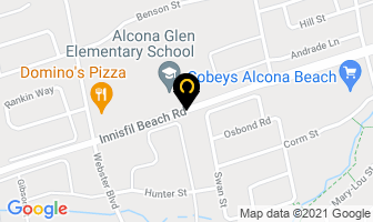 Alcona Glen P S in Innisfil map