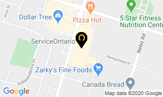 Aldana Family Dentistry in Hamilton map