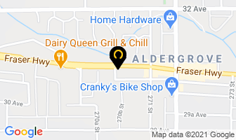 Alder Alley in Langley map